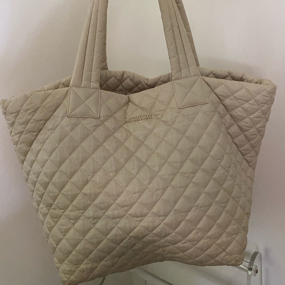 MZ Wallace Medium Metro Tote - mushroom/pink